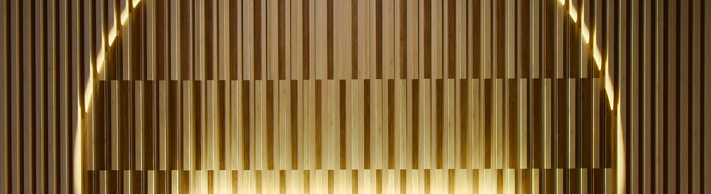 Atmospheric low light hotel lounge area